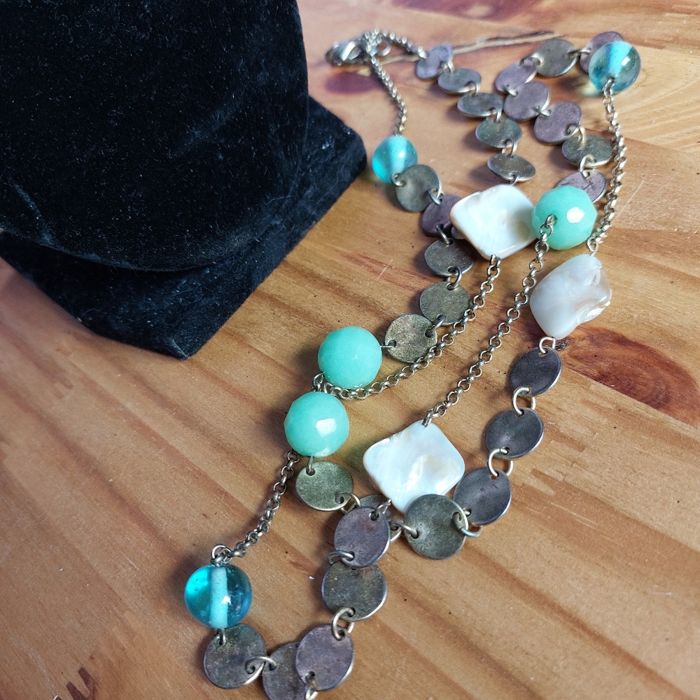 Park Lane Pastel Beaded Necklace, Estate Jewelry